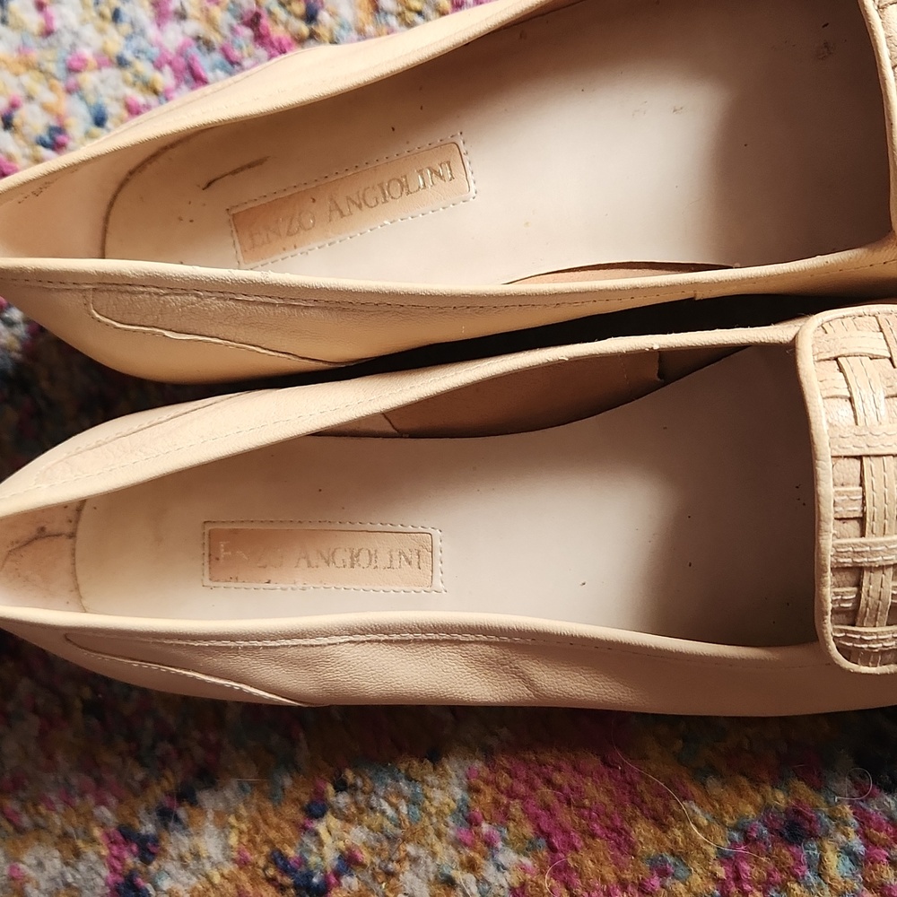 Enzo Angolini Beige Baland Woven Loafers Size 9.5 N - Picture 4 of 10